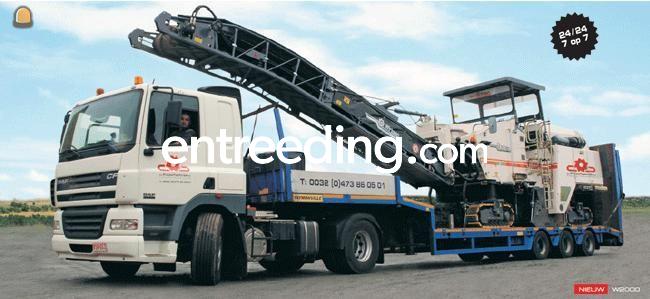 Trekker met dieplader