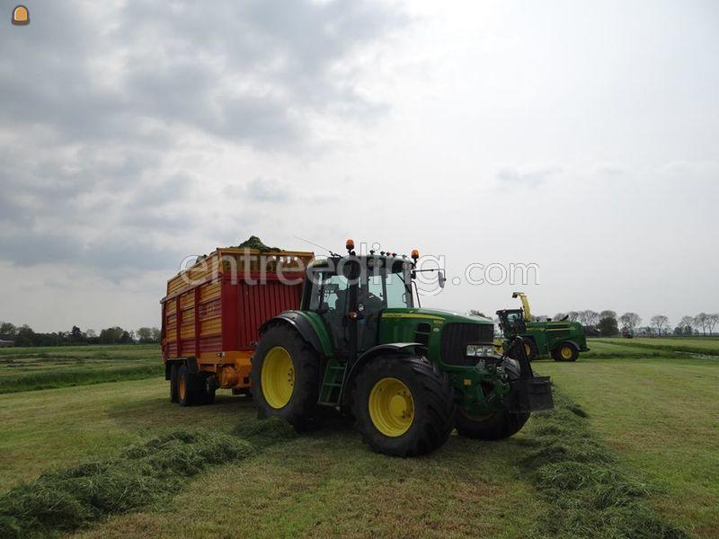 John Deere + Opraapwagen